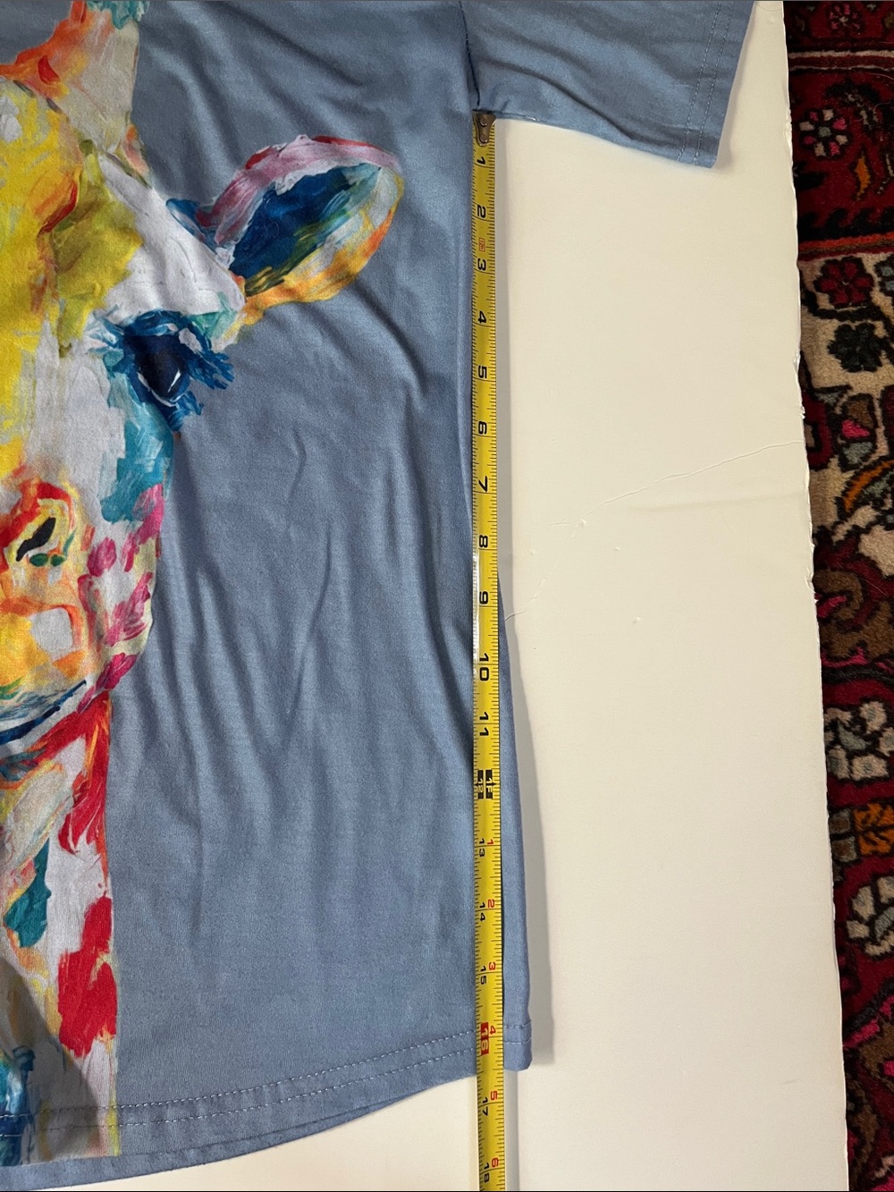 Blue Giraffe Graphic Tee-Women’s cut - Picture 5 of 8